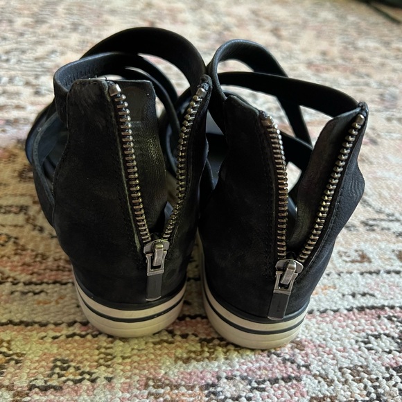 SOLD ON DEPOP - Sport Tumbled Nubuck Leather Sneaker Sandals with Back Zipper - Picture 5 of 7